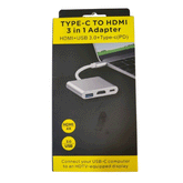 TYPE-C TO HDMI 3 IN 1 MULTIPORT 3.0 HUB