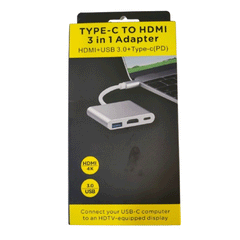 TYPE-C TO HDMI 3 IN 1 MULTIPORT 3.0 HUB