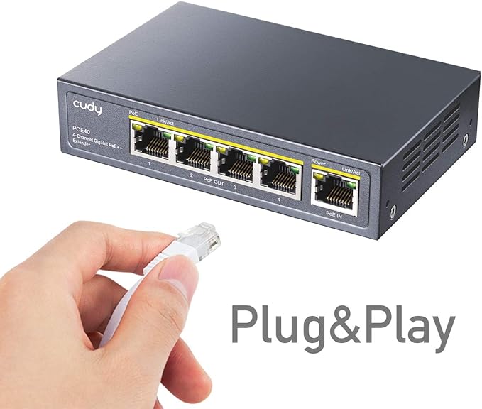 Pow Extender PoE Extender 1 to4 – CTWilliams Technologies Inc