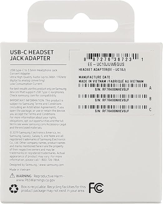 USB-C Headset Jack Adapter