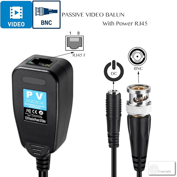 Video Balun RJ45