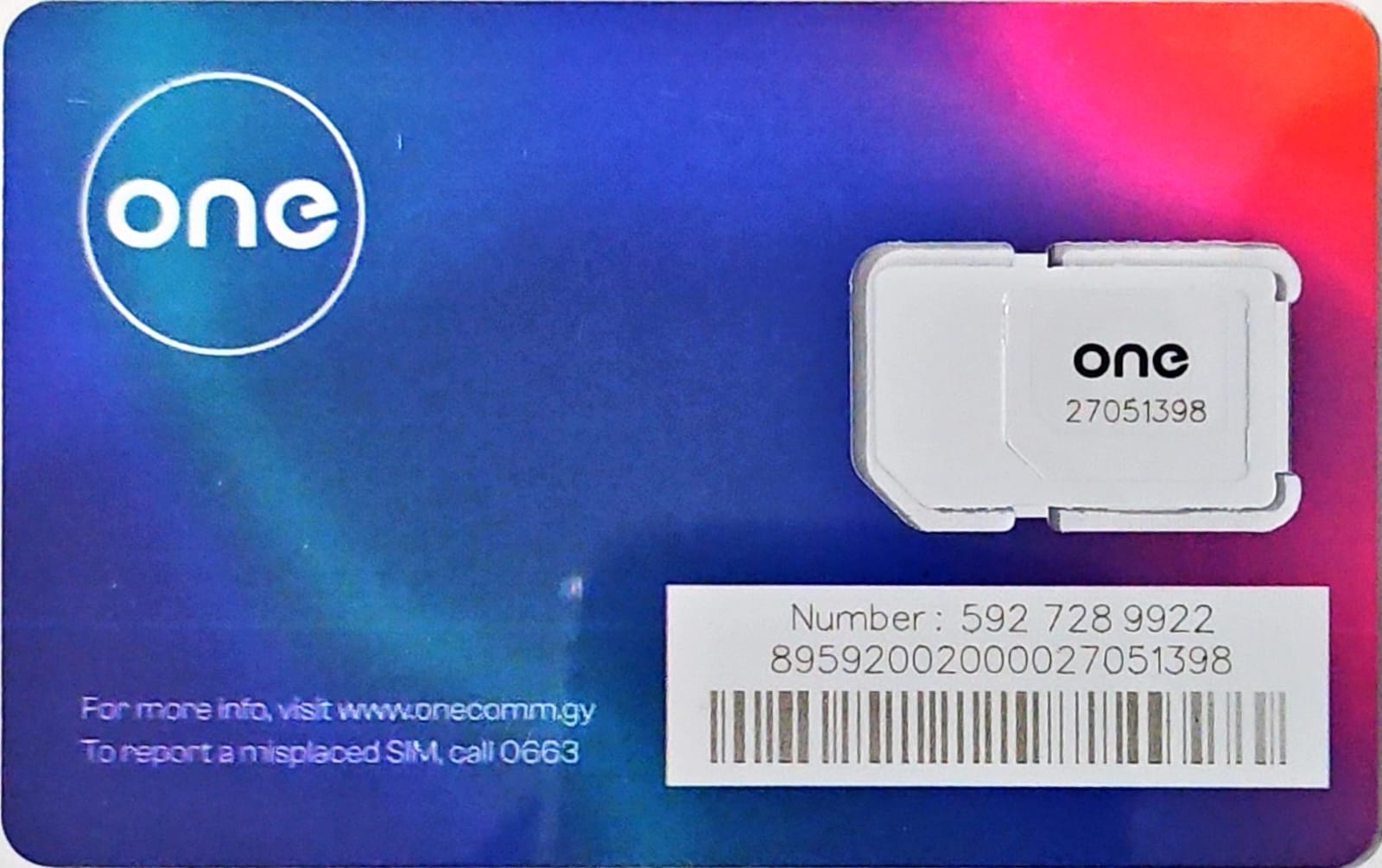 ONE SIM CARDS