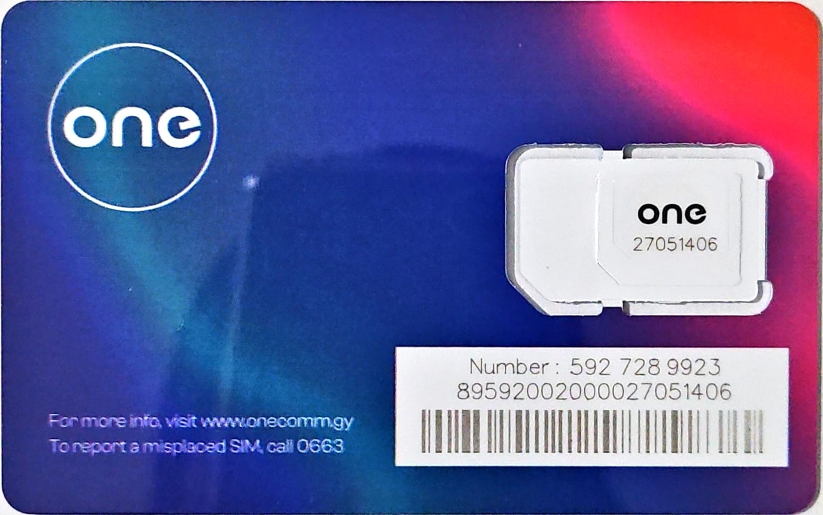 ONE SIM CARDS
