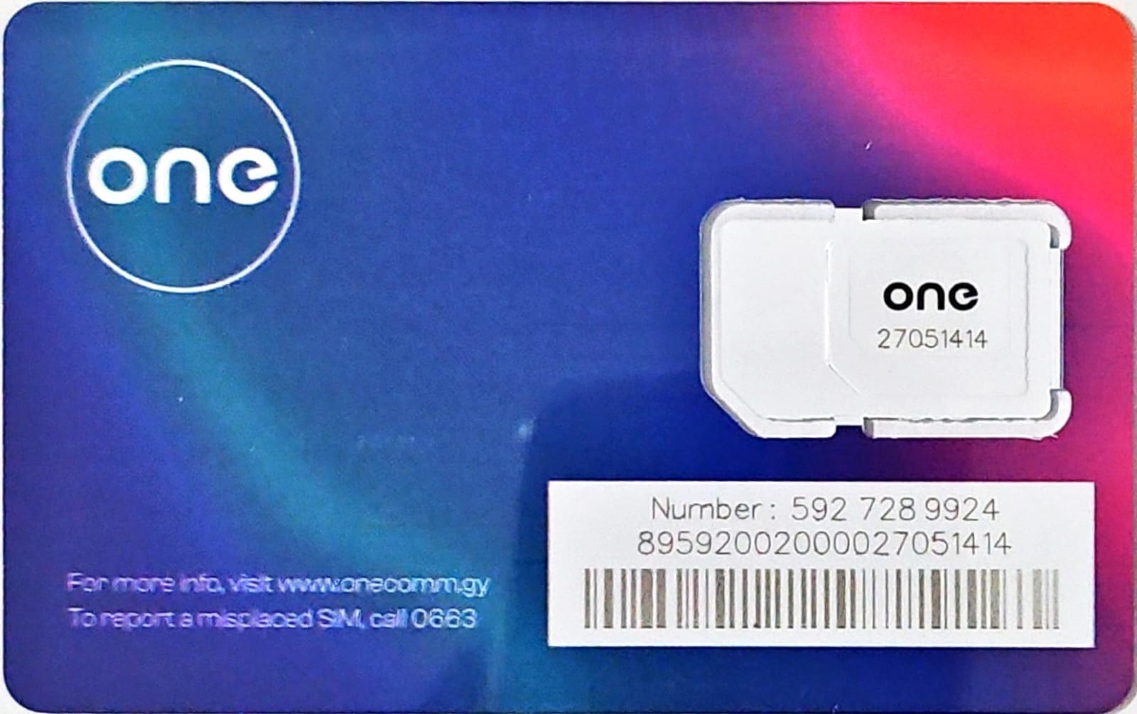 ONE SIM CARDS