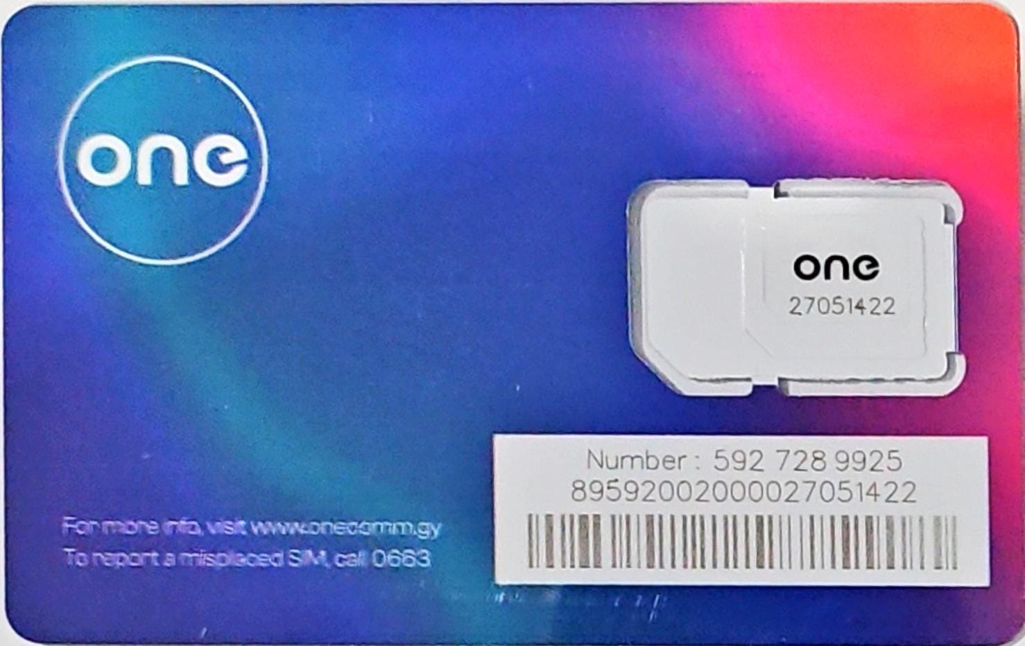 ONE SIM CARDS