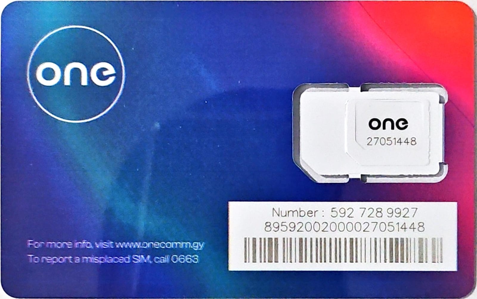 ONE SIM CARDS