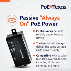 Gigabit PoE  Injector