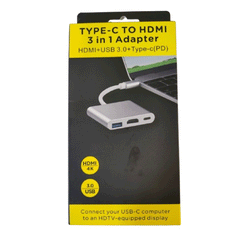 TYPE-C TO HDMI 3 IN 1 MULTIPORT 3.0 HUB