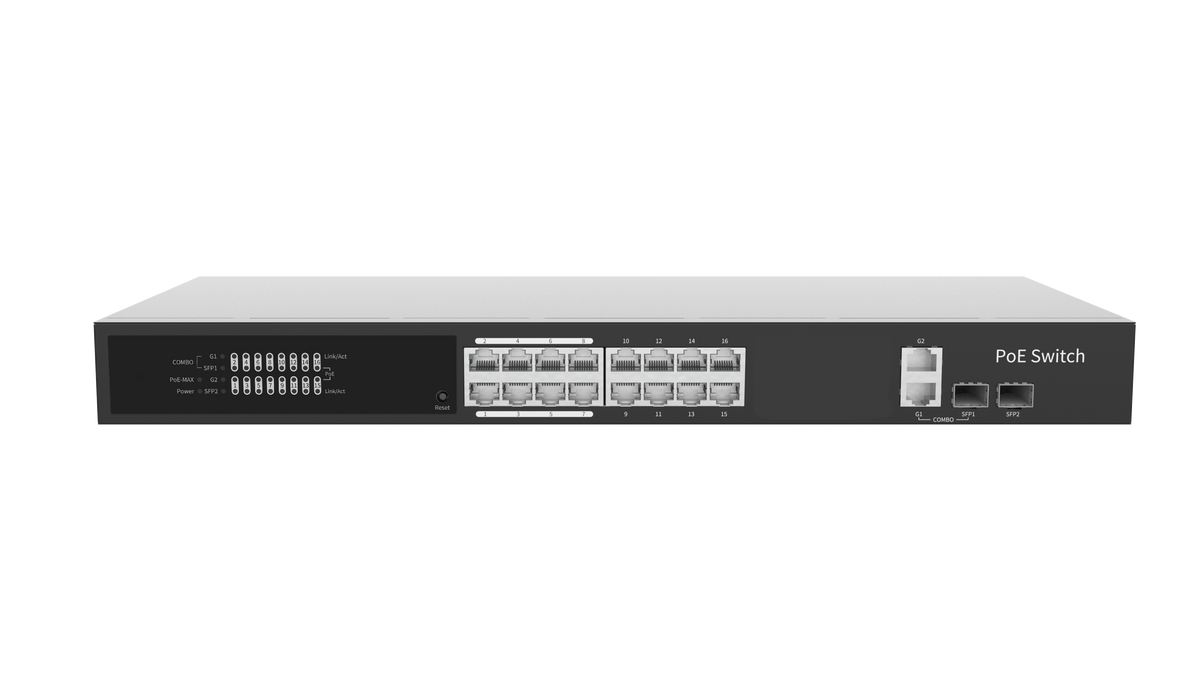 16-Port POE Network Switch