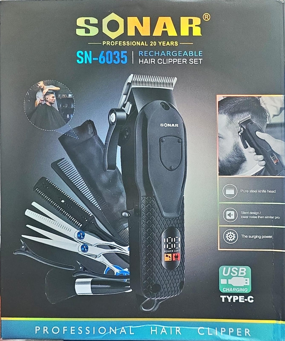 Sonar Professional Hair Clipper Set
