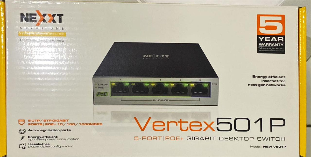 5-Port POE+ Gigabit Desktop Switch